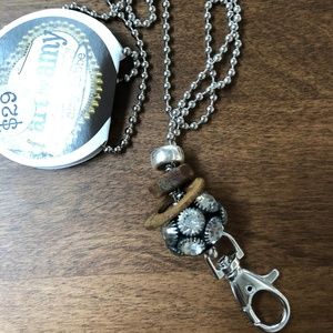 Art by Amy Tag Chain Necklace - Antique Silver